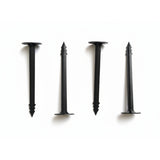 Singhal Weed Mat Nails - Plastic Ground Anchor Peg 17 cm | Heavy Duty Garden Stake for Weed Mat, Landscape Fabric & Net Fixing | UV Resistant, Weatherproof, Barbed Design (Black)