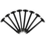 Singhal Weed Mat Nails - Plastic Ground Anchor Peg 17 cm | Heavy Duty Garden Stake for Weed Mat, Landscape Fabric & Net Fixing | UV Resistant, Weatherproof, Barbed Design (Black)