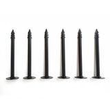 Singhal Weed Mat Nails - Plastic Ground Anchor Peg 17 cm | Heavy Duty Garden Stake for Weed Mat, Landscape Fabric & Net Fixing | UV Resistant, Weatherproof, Barbed Design (Black)