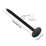 Singhal Weed Mat Nails - Plastic Ground Anchor Peg 17 cm | Heavy Duty Garden Stake for Weed Mat, Landscape Fabric & Net Fixing | UV Resistant, Weatherproof, Barbed Design (Black)