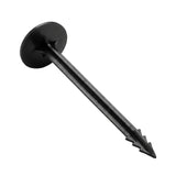 Singhal Weed Mat Nails - Plastic Ground Anchor Peg 17 cm | Heavy Duty Garden Stake for Weed Mat, Landscape Fabric & Net Fixing | UV Resistant, Weatherproof, Barbed Design (Black)