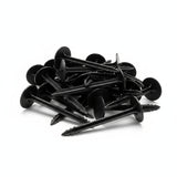 Singhal Weed Mat Nails - Plastic Ground Anchor Peg 17 cm | Heavy Duty Garden Stake for Weed Mat, Landscape Fabric & Net Fixing | UV Resistant, Weatherproof, Barbed Design (Black)