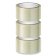48mm x 75m Clear Packaging Tape, Pack of 3 Rolls – Durable Adhesive for Reliable Sealing and Efficient Packaging - Singhal Mart