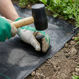 Singhal Weed Mat Nails - Plastic Ground Anchor Peg 17 cm | Heavy Duty Garden Stake for Weed Mat, Landscape Fabric & Net Fixing | UV Resistant, Weatherproof, Barbed Design (Black)