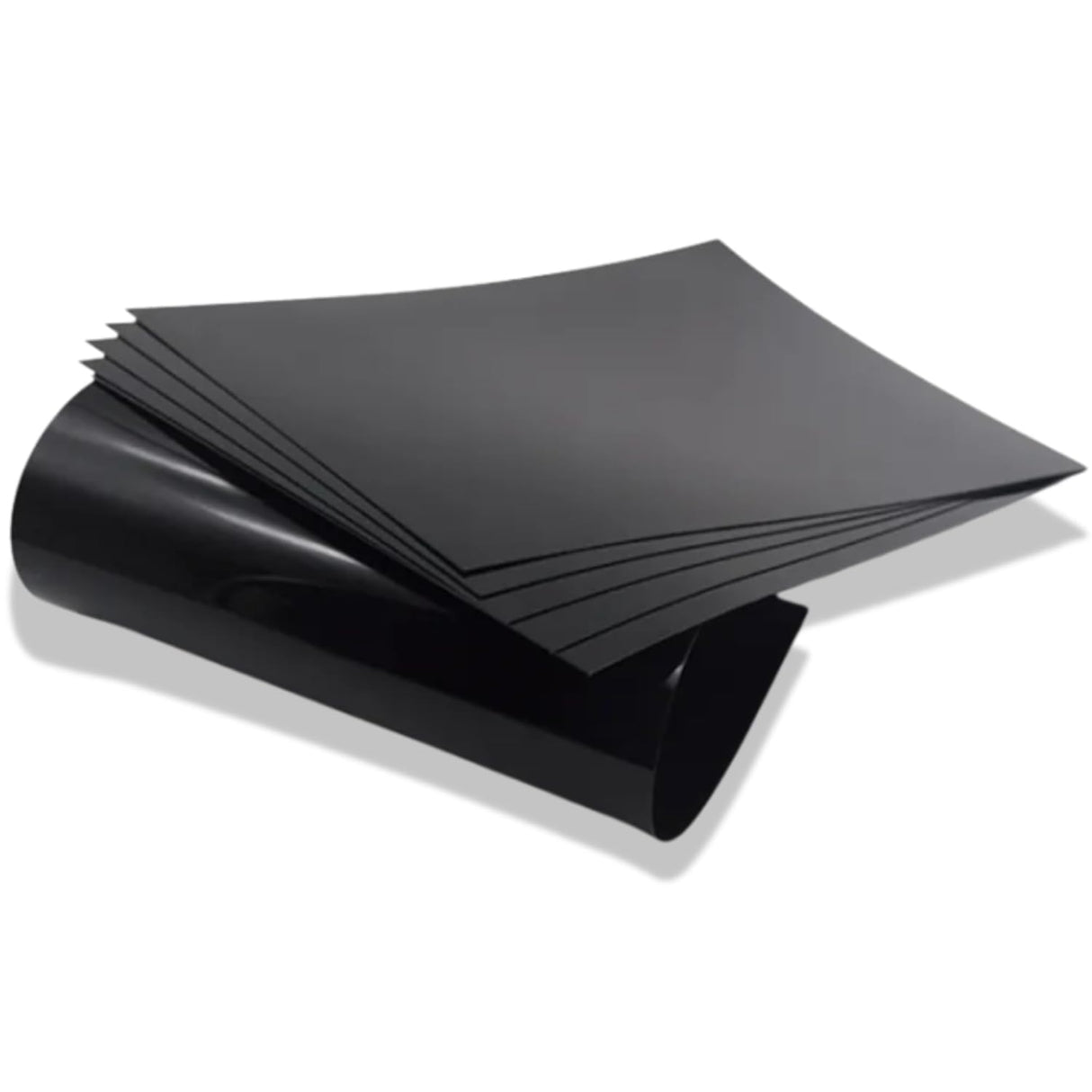 Singhal Black Premium Polypropylene PP Sheet 380x380 MM, 1mm Thickness, Durable, Lightweight & Weatherproof for Industrial & DIY Use, Pack of 2