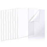 70x46 cm Clear PP Transparent Sheet, 350 Micron, Pack of 25 with One-Side Masking Film for Surface Protection - Singhal Mart