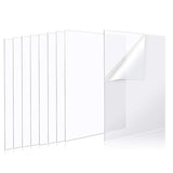 70x46 cm Clear PP Transparent Sheet, 350 Micron, Pack of 25 with One-Side Masking Film for Surface Protection - Singhal Mart