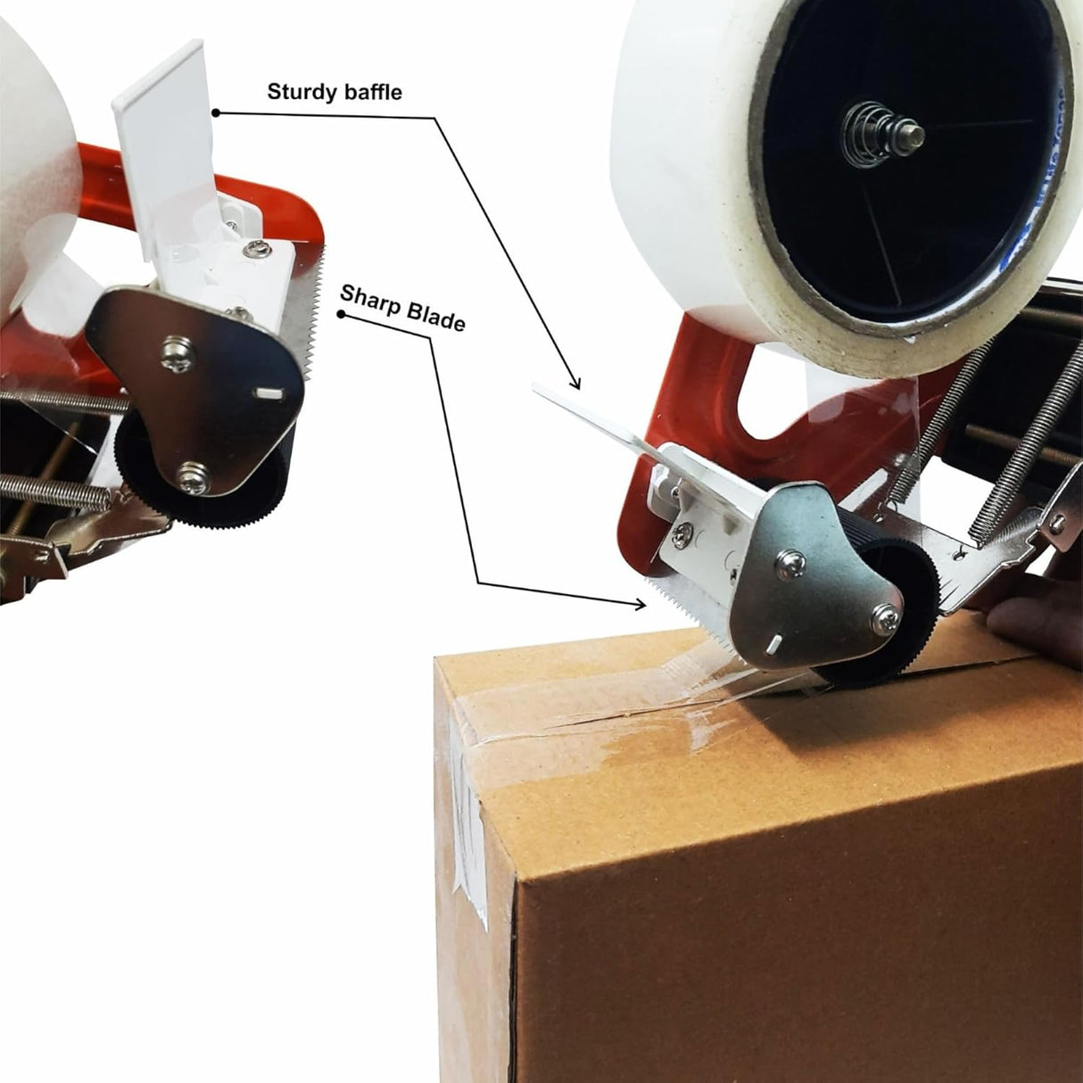 Singhal Heavy Duty Manual Hand Operated Tape Dispenser (50 mm and 2 Inch) with Stainless Steel Blade