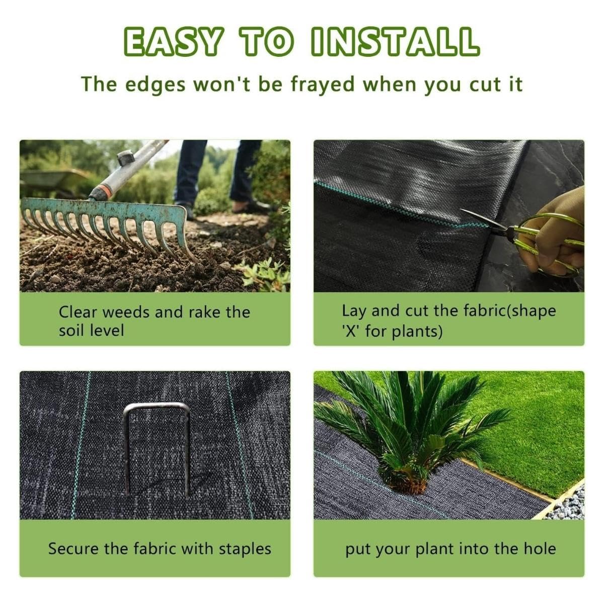 Garden Weed Control Barrier Sheet Mat Landscape