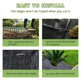 Garden Weed Control Barrier Sheet Mat Landscape