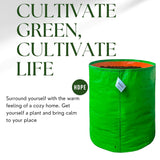 Premium 260 GSM Green HDPE UV-Protected Round Grow Bags for Durable Terrace and Vegetable Gardening