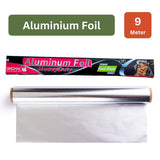Aluminum Foil, 54 Meters, 11 Microns – Silver Foil for Kitchen, Food Packing, Wrapping, Storing, and Serving (9 Meters per Pack of 6) - Singhal Mart
