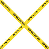Do Not Enter Barricade Tape - 3 Inches Wide, 300 Meters Long Pack of 3 - Singhal Mart