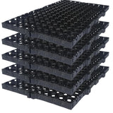 Garden Drain Cell and 20mm Drainage Mat, Black, 500 x 250 x 20 mm – Pack of 24, Perfect for Terrace and Kitchen Gardens - Singhal Mart