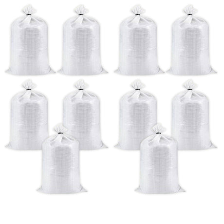 HDPE White Bags for Food Packaging – Perfect for Vegetables, Grains, Wheat, Rice, Sugar, and More – Size 24x36 Inches, Set of 10 Pieces - Singhal Mart