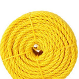 Singhal PP Rope Yellow 220m | High Tensile Strength Nylon Virgin Plastic Twist Rope | Durable, Lightweight, Weatherproof Multiuse Rope for Indoor & Outdoor – Clothes Drying, Packing, Fishing, Survey Line & More