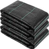Heavy-Duty Black Garden Weed Control Mat 1x80m, 110 GSM Landscape Fabric for Effective Eco-Friendly Weed Blocking in Gardening - Singhal Mart