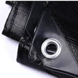 Heavy Duty Tarpaulin Sheet Black 170 GSM - Reinforced, UV Resistant, Waterproof - Singhal Mart