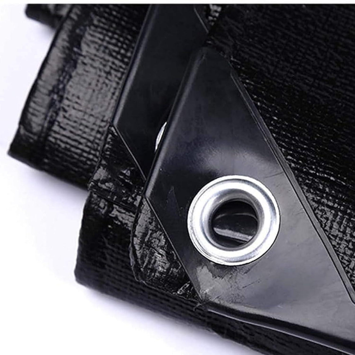 Heavy Duty Tarpaulin Sheet Black 170 GSM - Reinforced, UV Resistant, Waterproof - Singhal Mart
