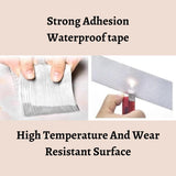 Leakage Repair Waterproof Tape – 5CM x 5M. Aluminum Foil and Butyl Rubber Tape for Pipe and Roof Water Leakage Solutions, Adhesive Sealing - Singhal Mart