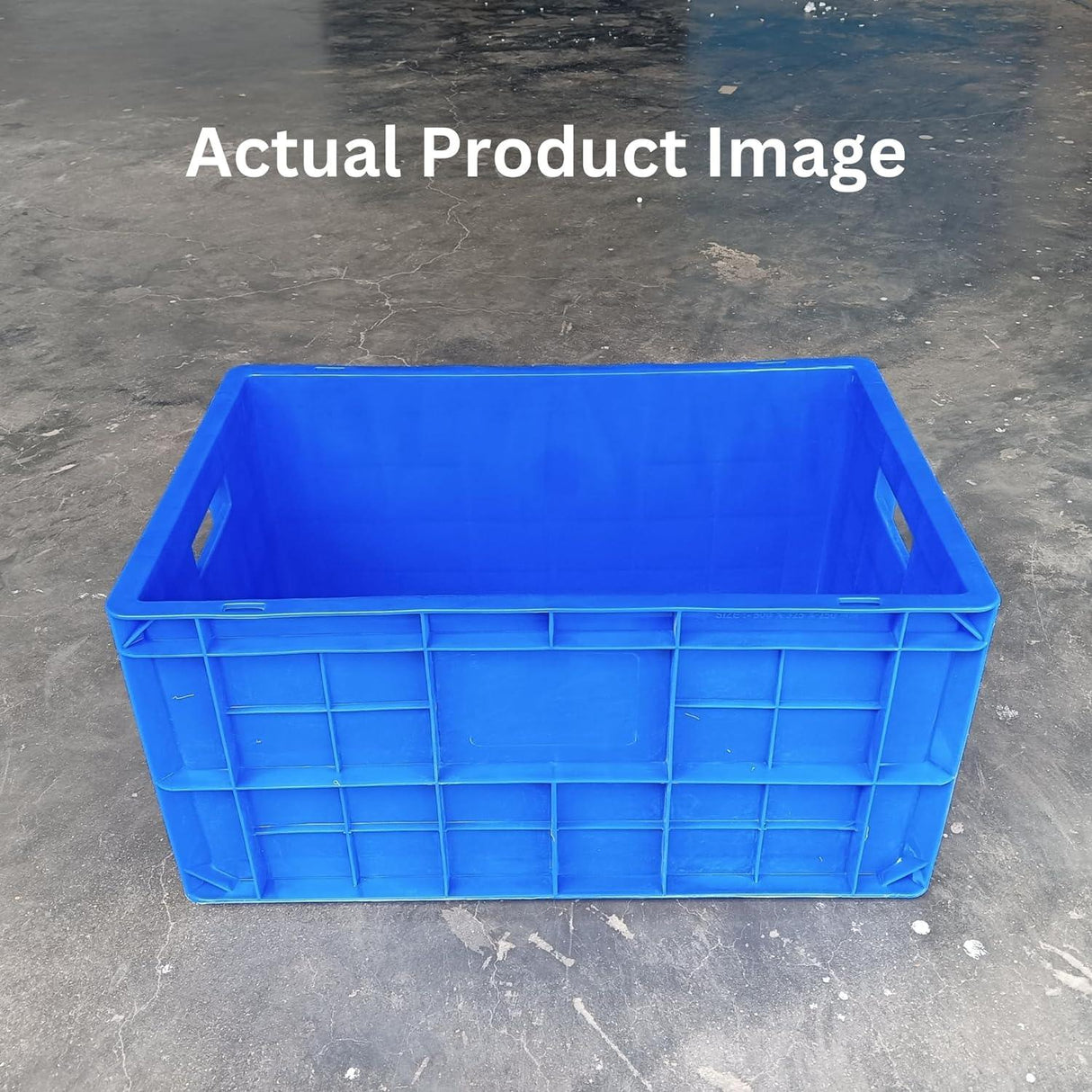 Multipurpose Heavy Duty Plastic Storage Crates - 50x32.50x25 CM | Shelf Basket | Storage Bin for Vegetables, Fruits, Milk | Durable Crate for Storage - Singhal Mart