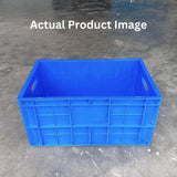 Multipurpose Heavy Duty Plastic Storage Crates - 50x32.50x25 CM | Shelf Basket | Storage Bin for Vegetables, Fruits, Milk | Durable Crate for Storage - Singhal Mart