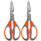 Multipurpose Kitchen Scissors – High-Grade Stainless Steel Blades for Home and Gardening. Precision Ground Edge for Versatile Use, Pack of 2 - Singhal Mart