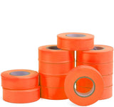 Orange Flagging Tape, 1 Inch Wide, 300 Feet Long | Highly Visible for Marking and Flagging | Combo Pack of 6 Rolls - Singhal Mart