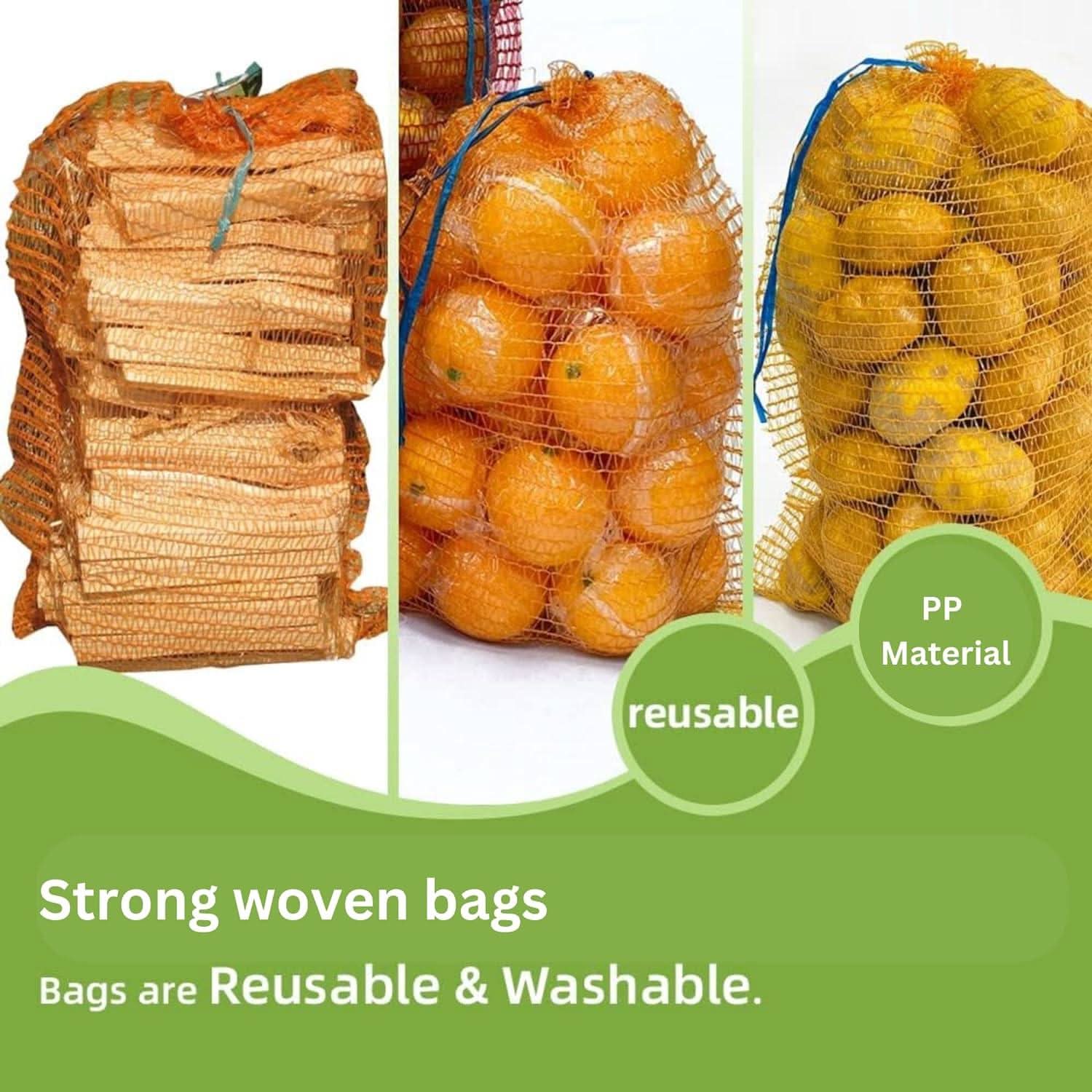 Mesh bags for fruit and veg store