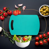 Plastic Cutting Board with Handle – Premium-Grade for Kitchen Use, Food Safe & BPA-Free, Dishwasher Safe – Medium Green, Pack of 2 - Singhal Mart
