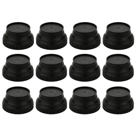 Plastic Round Base Stand for Bed, Refrigerator, Washing Machine – Set of 12 - Singhal Mart