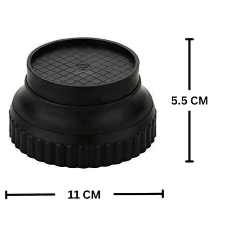 Plastic Round Base Stand for Bed, Refrigerator, Washing Machine – Set of 12 - Singhal Mart