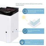 Poly Grow Bags - 10 pcs, 24x24x40 cm, White Outside, Black Inside. Perfect for growing vegetables and flowering plants. Durable and effective - Singhal Mart