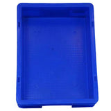 SINGHAL 10-Pack Heavy Duty Blue Plastic Crates, 40x30x12 CM | Versatile Storage Bins for Fruits, Vegetables, Milk, and More | Shelf Baskets - Singhal Mart