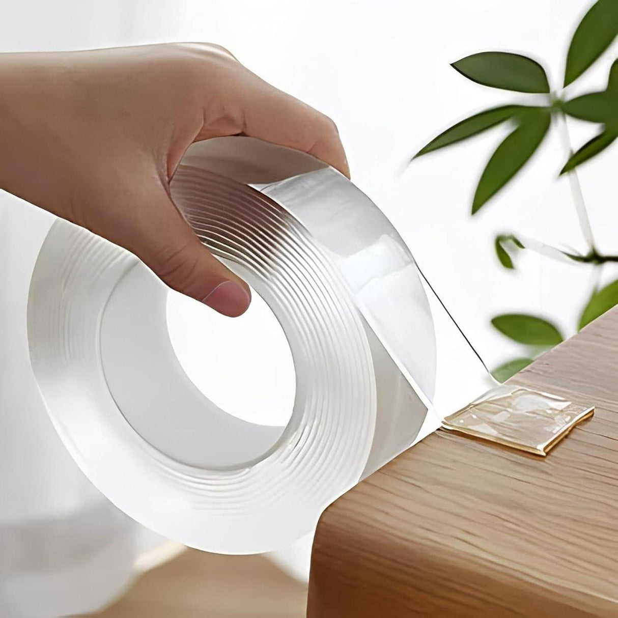 SINGHAL 3 Meters Silicone Double-Sided Tape, Pack of 3 | Super Sticky Gel Grip, Washable, Reusable, No Residue – Versatile Tape for Home & Office - Singhal Mart