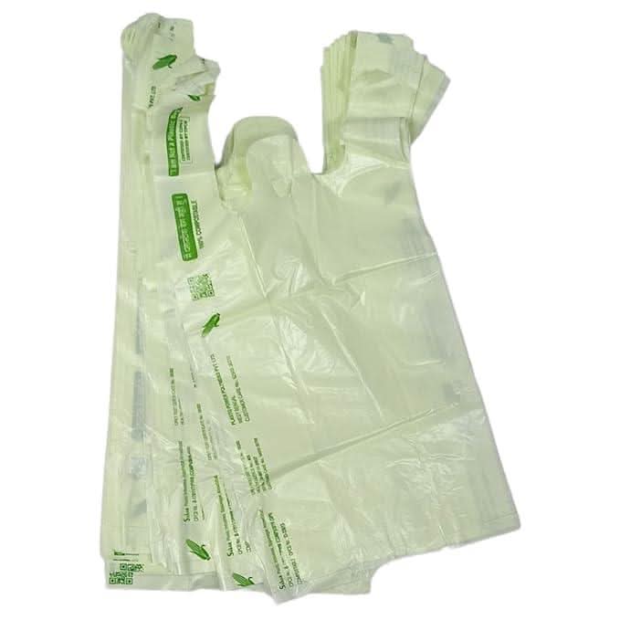 SINGHAL Biodegradable Carry Bags Certified Compostable Carry Bag 1 Singhal Mart