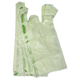 SINGHAL Biodegradable Carry Bags | Certified Compostable Carry Bag | Eco Friendly Shopping Bags for Home, Grocery Store Bag (Combo Pack of 100 x 2) 16x20 Inches - Singhal Mart