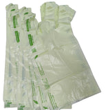 SINGHAL Biodegradable Carry Bags | Certified Compostable Carry Bag | Eco Friendly Shopping Bags for Home, Grocery Store Bag (Combo Pack of 100 x 2) 16x20 Inches - Singhal Mart