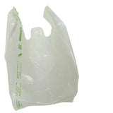 SINGHAL Biodegradable Carry Bags | Certified Compostable Carry Bag | Eco Friendly Shopping Bags for Home, Grocery Store Bag (Combo Pack of 100 x 2) 16x20 Inches - Singhal Mart