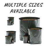 SINGHAL HDPE UV-Resistant Black Poly Grow Bags | 14x14 inches, Pack of 25 | Ideal for Home & Terrace Gardens - Singhal Mart