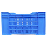SINGHAL Heavy Duty Big Blue Portable Plastic Crate 54x36x29 CM | Versatile Storage Crate | Large Bin for Vegetables, Fruit, Milk & More - Singhal Mart