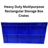SINGHAL Versatile Plastic Storage Crate, 500x325x250 mm – Perfect for Organizing and Storing Items - Singhal Mart