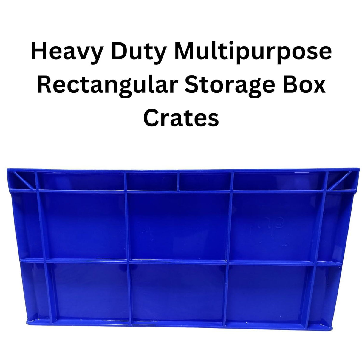SINGHAL Versatile Plastic Storage Crate, 500x325x250 mm – Perfect for Organizing and Storing Items - Singhal Mart