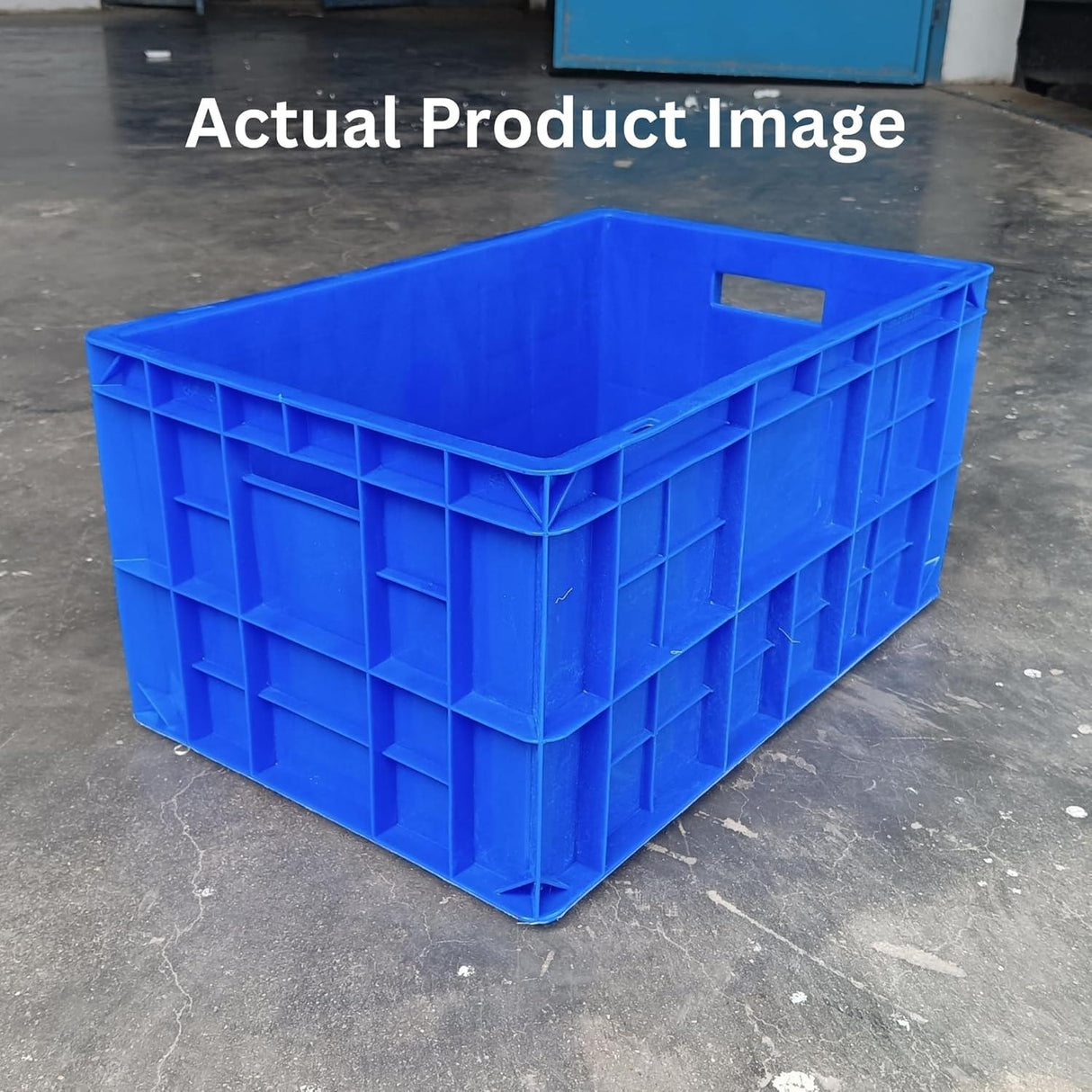 SINGHAL Versatile Plastic Storage Crate, 500x325x250 mm – Perfect for Organizing and Storing Items - Singhal Mart