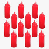 Set of 8 plastic squeeze bottles with caps is perfect for ketchup, mustard, and sauces. Each 150 ML bottle offers easy dispensing and convenient storage - Singhal Mart