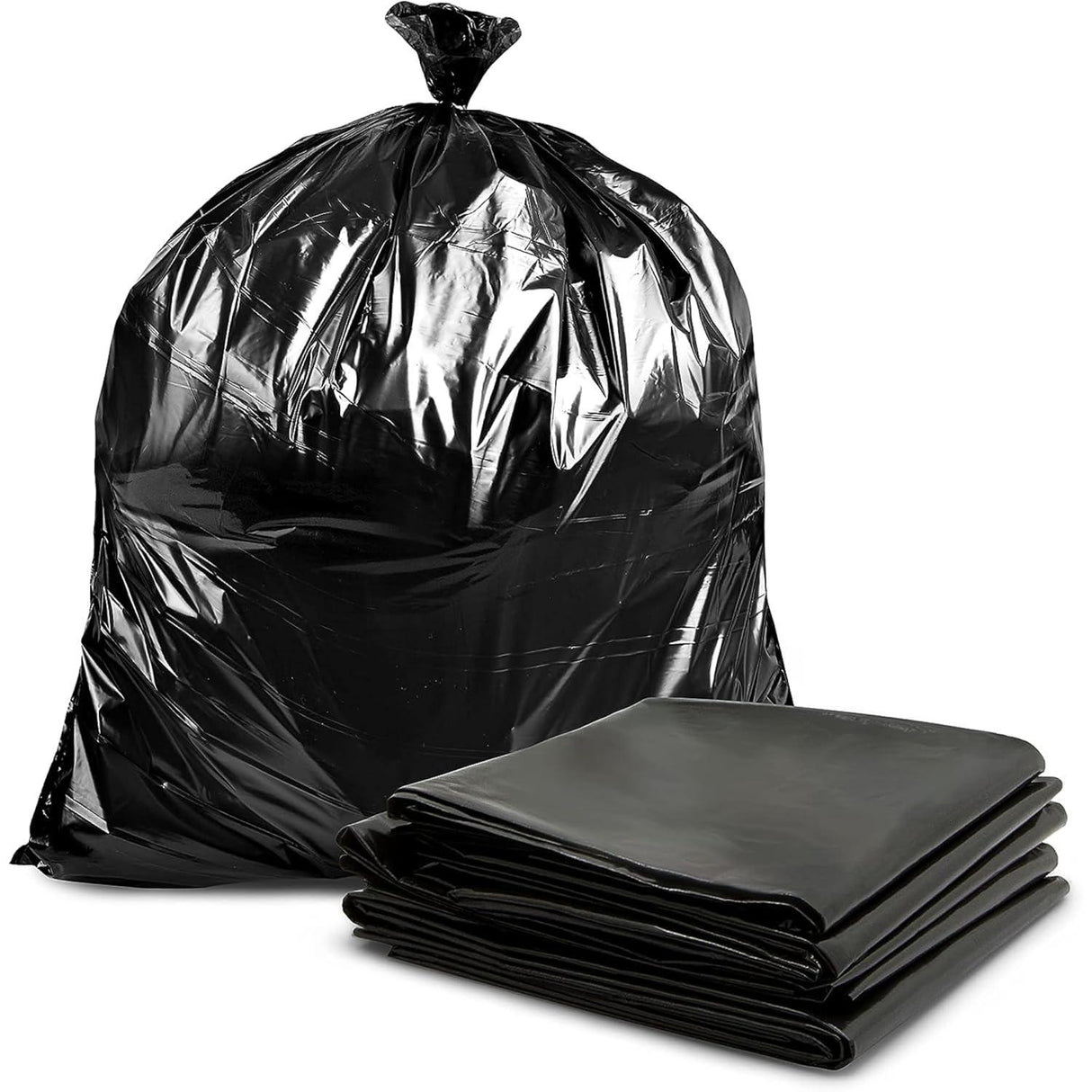 Singhal 120 Micron 18x21 Inch Garbage Bags | Pack of 25 | Medium size, durable plastic trash bags for kitchens, offices, warehouses, restaurants, and hotels - Singhal Mart