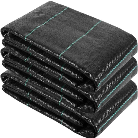 Singhal Garden Weed Control Mat - 1x100 Meter, Heavy Duty 125 GSM Landscape Fabric, Eco-Friendly Black Gardening Mat for Effective Weed Blocking - Singhal Mart