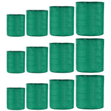 Singhal HDPE UV-Resistant Round Plant Grow Bags Combo - 12x12, 12x15, 15x15, 15x18 Inch (Set of 12 Bags, 3 Bags Each Size) for Terrace and Vegetable Gardening - Singhal Mart