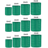 Singhal HDPE UV-Resistant Round Plant Grow Bags Combo - 12x12, 12x15, 15x15, 15x18 Inch (Set of 12 Bags, 3 Bags Each Size) for Terrace and Vegetable Gardening - Singhal Mart