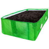 Singhal HDPE UV Stabilized Vermi Compost Bed, measuring 8x4x2 ft and crafted from 100% virgin materials in green and white. Perfect for vermicomposting - Singhal Mart